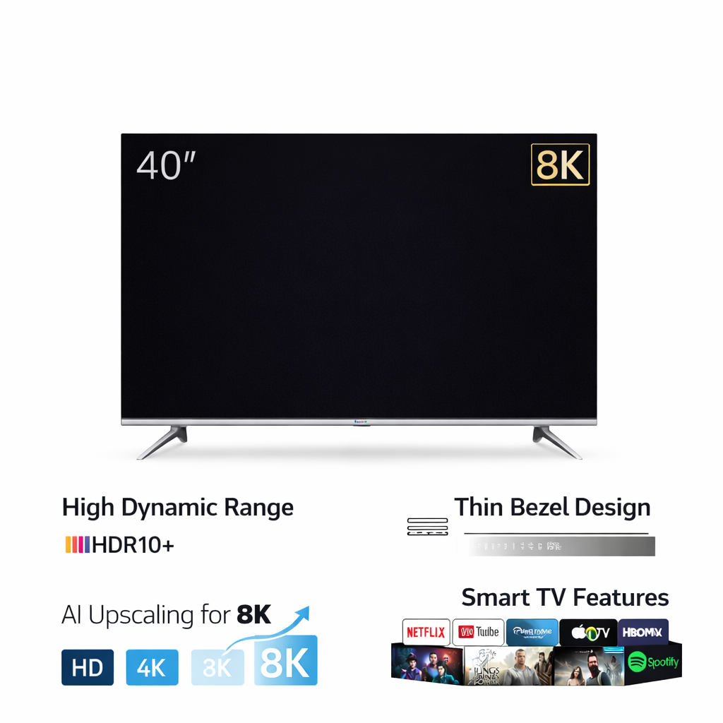 NovaLux AetherView 40" 8K Smart TV